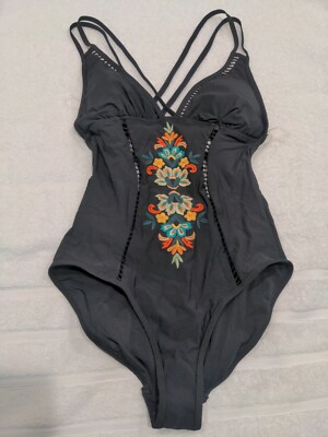 Blue Swimsuit Depop River Island Embellished Bikini Victoria's