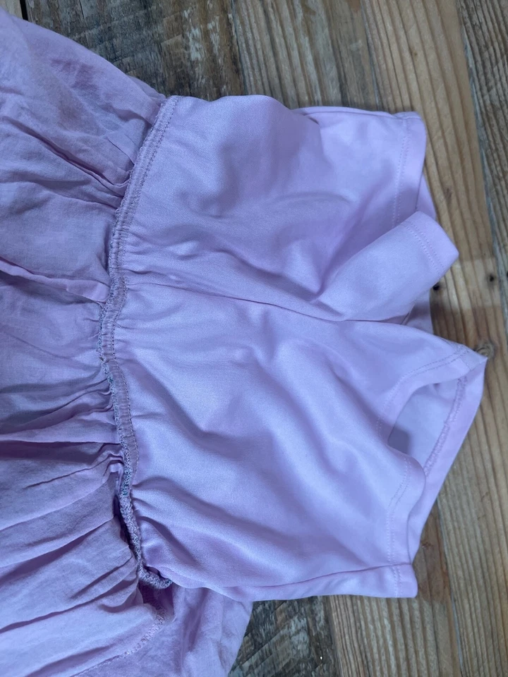 Saia borboleta rosa babado vestido shorts parte inferior Sonoma Goods For Life meninas tamanho 4 - Imagem 4 de 4