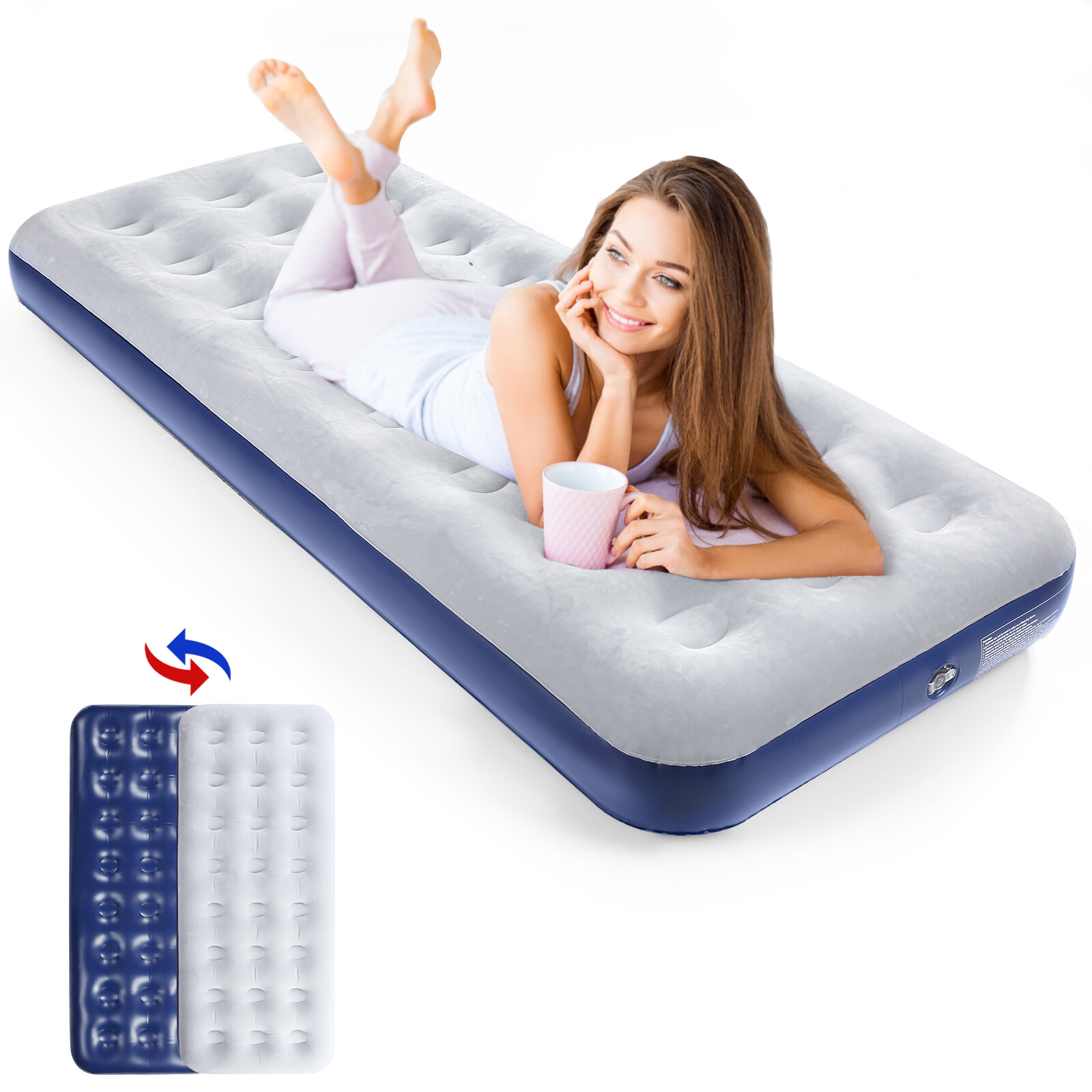 Air Mattress Inflatable Bed for Camping Tent,Entertaining Gu