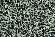 (250) Hex Head #10 x 1-1/2 Pole Barn Screw Rubber Washer Galvanized Roofing