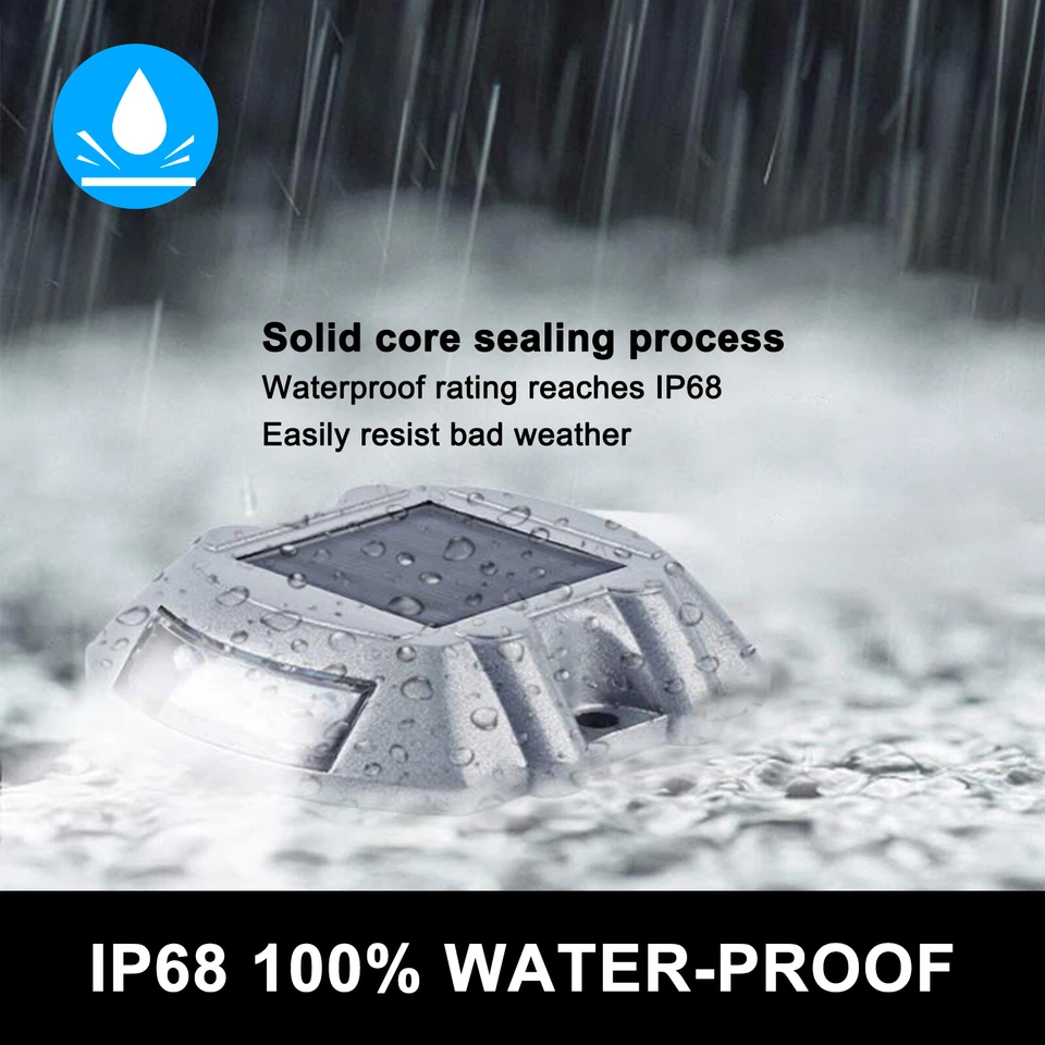 Solar Deck Light Outdoor Waterproof Dock Pathway Driveway Garden Street Lamp - Image 4 of 4