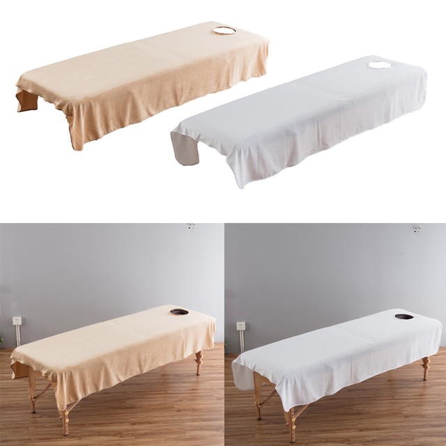 2pc Velvet Flannel Beauty Massage Table Cover Cosmetic Facial Bed Flat