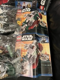 Lego Star Wars Slave 1 8097 OPEN BOX SEALED BAGS ONE PIECE MISSING BOBA FETT