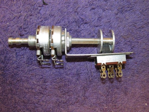Dynaco FM3 Stereo Tube Tuner Power Switch & Volume Pot Assembly, NEW OLD STOCK