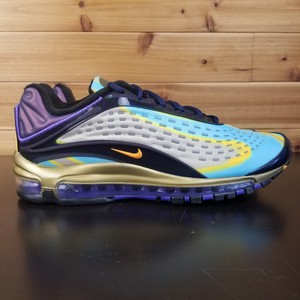 nike air max deluxe midnight navy laser orange