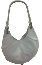 Borsa a mano GAP Hobo in pelle bianca con ciottoli borsa esterna con zip tasca nappa