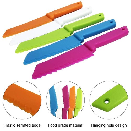 10 Packs Kitchen Knife Set Cooking Knives with Cutting Boards for Kids and Ad... - Picture 6 of 9