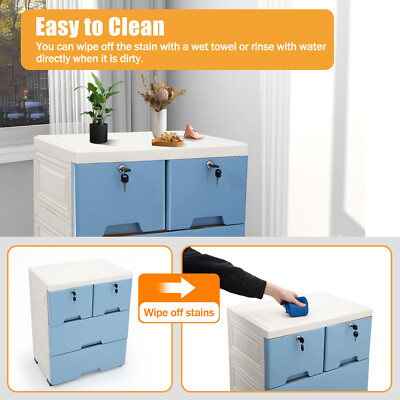 Circus Monkey HRW Hub 6-Drawer Plastic Storage Dresser – 19.7