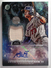 Adam Brett Walker II 2016 Bowman Inception Relic Autographs Green #IARAW 38/50