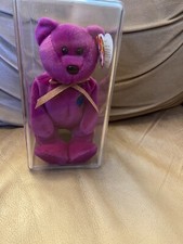 Rare, Retired TY Millennium Bear Beanie Baby With Tag Errors