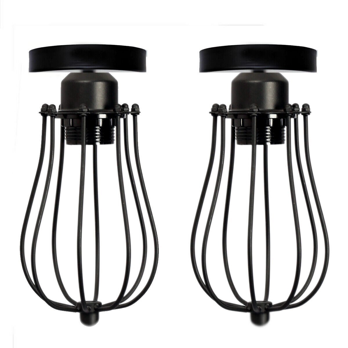 Vintage Industrial Ceiling Light Flush Mounted Retro Loft Shade Ceiling