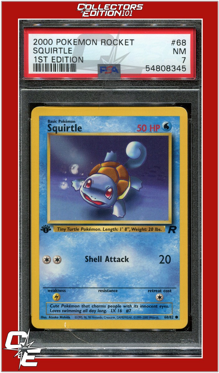 Team Rocket 68 Squirtle 1st Edition PSA 7 | eBay