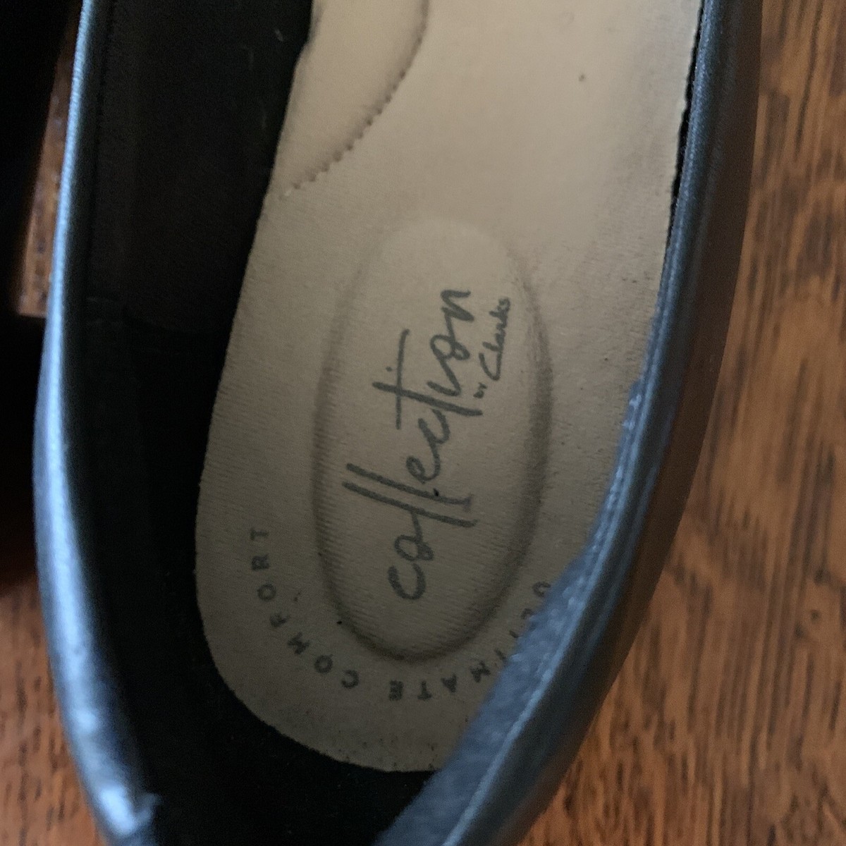 $100 Clarks Womens Chartli Diva Cap Toe Pump Shoes, Black Combo