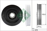 INA 544 0058 10 Riemenscheibe, Kurbelwelle For CitroËN Fiat Lancia Peugeot