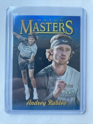 2024 Topps Graphite - Match Masters Blue Refractor #MM-AR Andrey Rublev /50
