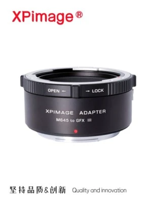 XPimage Lock Adapter for Mamiya 645 M645 Mount Lens to Fujifilm G GFX 100 Camera