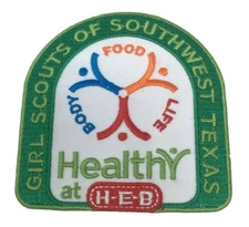 PATCH GSA Girl Scouts of Southwest Texas Healthy at H-E-B HEB Food Body Life
