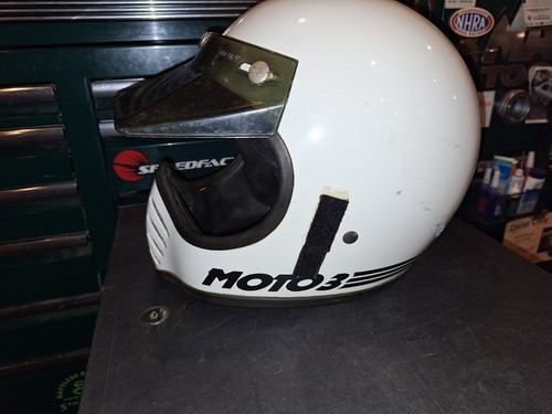 Vintage BELL MOTO 3 III owned & signed by Super Hunky Rick Sieman MX DIRT BIKE - Foto 12 di 12