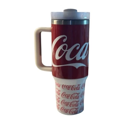 HANDMADE Custom Made 40oz Stainless Steel Tumbler-Coca Cola~Coca Cola Lovers~Coke~Gift