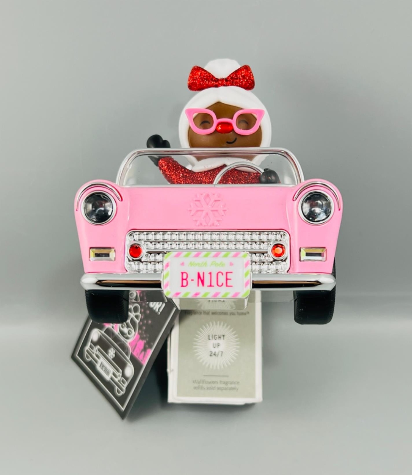 Bath & Body Works Christmas Mrs Claus in Pink Car Projector Wallflower Plug-In-image