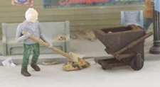 the Sidewalk Sweeper and Refuse Cart FINISHED O Scale Model SET