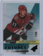 2020-21 Upper Deck Synergy Exceptional Futures Black Victor Soderstrom RC 71/99
