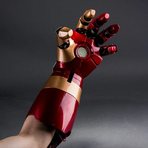 Iron Man MK42 Wearable Arm Hand Glove Palm 1:1 LED Sound Laser Fore Cosplay Gift - Picture 6 of 26