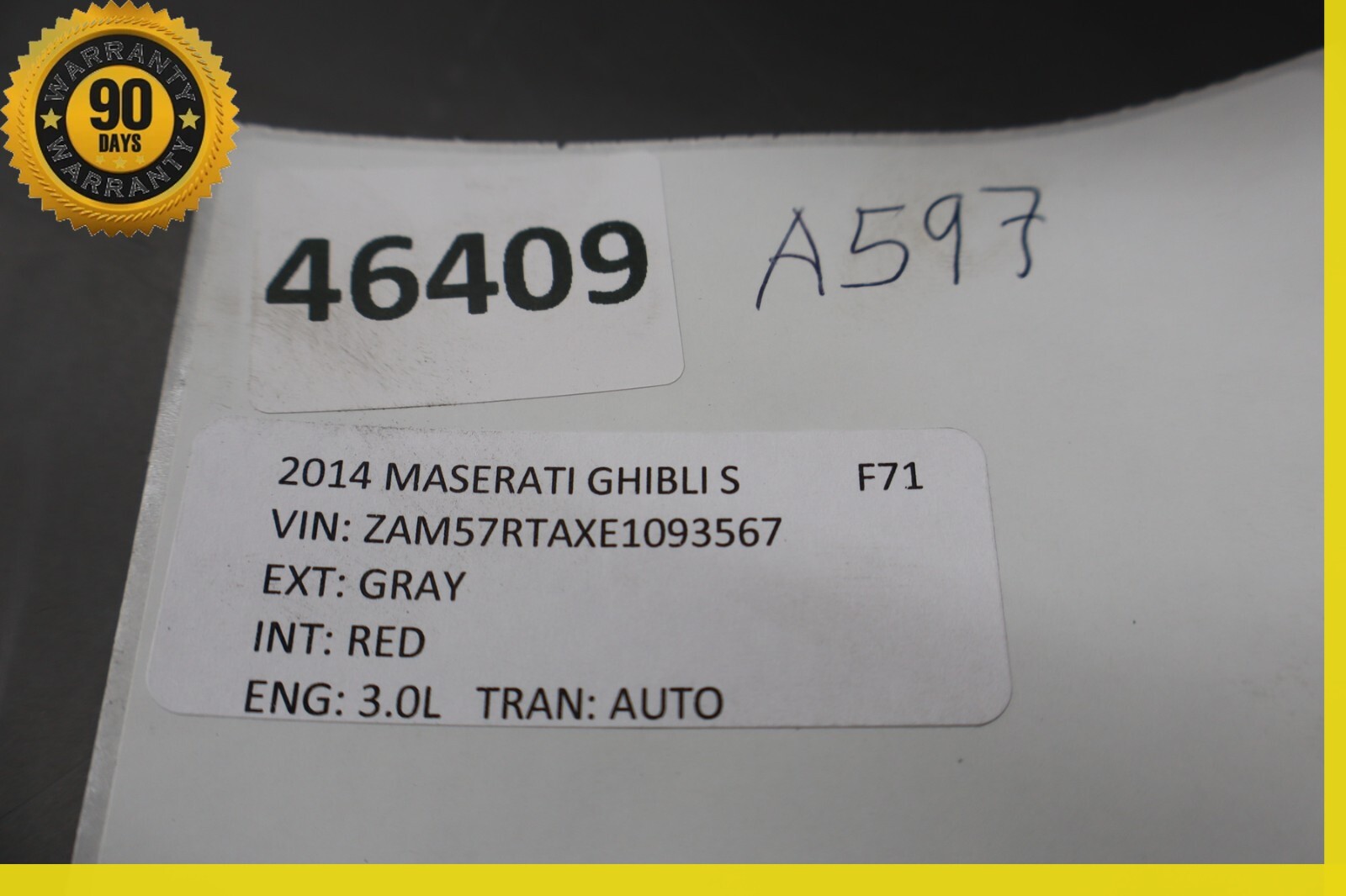 14-16 Maserati Ghibli M157 Rear Left Driver Side Door Lock Latch Actuator OEM