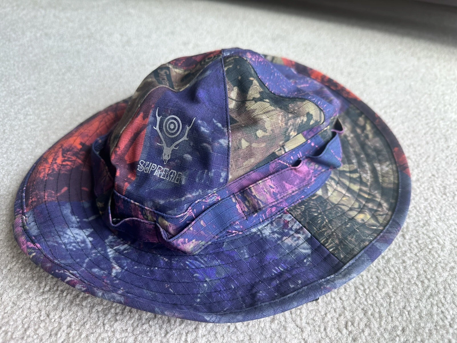 Chapeau jungle Supreme x South2 West8   Multi camouflage   M/L   2021