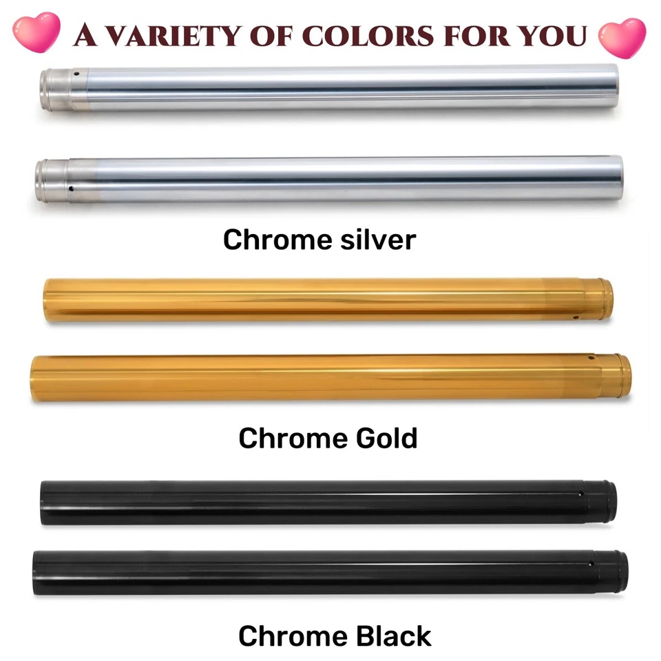 41mm Fork Tubes for Harley Touring 1986-2013 Road King Street Electra Glide Gold - Изображение 2 из 4