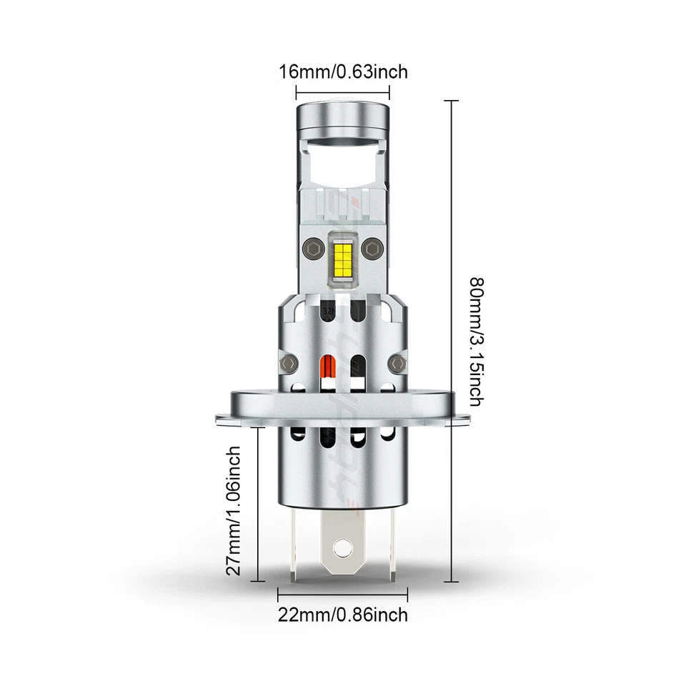 适用于日产 UD 1800 2000 2300 2600 3300 升级 LED 车头灯 高低 6500K 灯泡 — 第 2/4 张图片