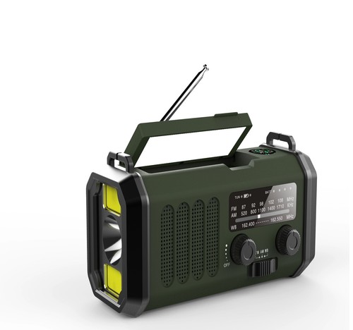 10000mAh Solar Crank Emergency NOAA/AM/FM Weather Radio USB-C Charge LED Dynamo - Bild 15 von 17