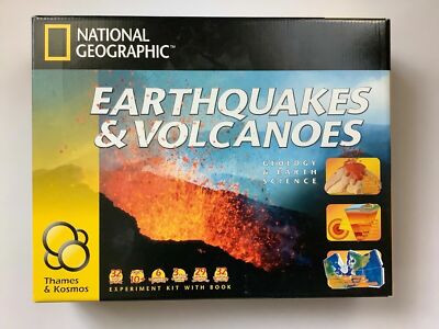 Experiment Kit ~ Earthquakes & Volcanoes ~ Age 10+ ~ Thames & Kosmos ~ NOS