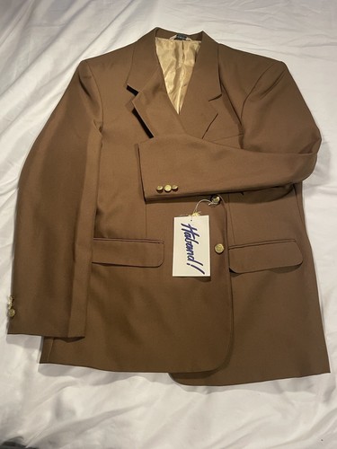New Haband Men’s Blazer 44R - Classic 2-Button Suit Jacket - Business Casual - Picture 2 of 5