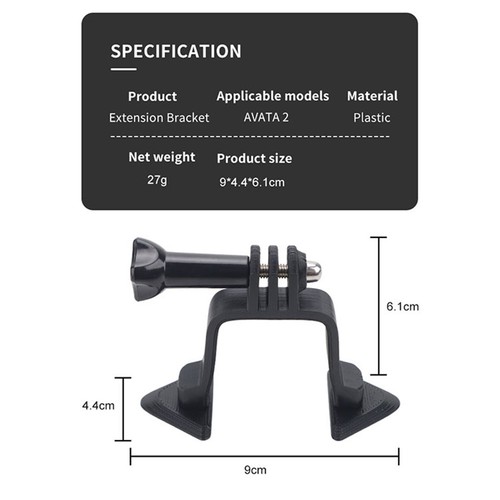 For DJI Avata 2 Expansion Bracket with 1/4 Adapter Set Sports Camera Accessories - Picture 8 of 8