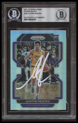 Austin Reaves 2021-22 Panini Prizm Silver Rookie RC Signed Auto BAS ...
