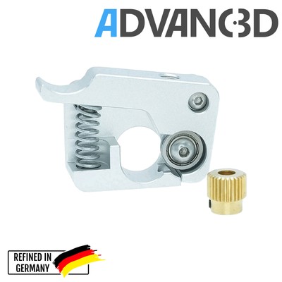 Advanc3D MK9 Aluminium Extruder Upgrade für Makerbot CTC linke Seite silber DIY