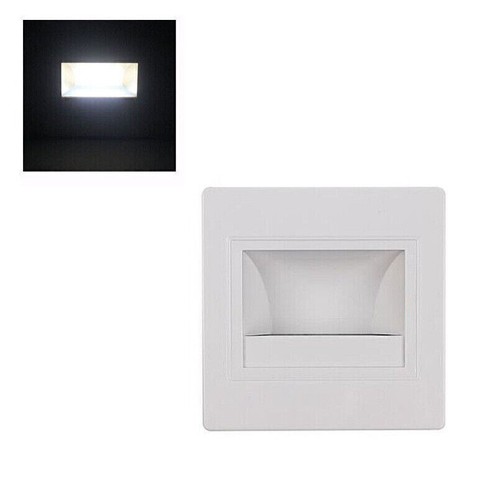 2PCS LED Recessed Lights Step Pathway Decking Wall Stair Lamp Footlight 110-240V - Picture 12 of 17