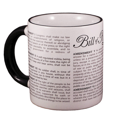 Lot of 4 Pcs Disappearing Civil Liberties Coffee Mugs - Picture 2 of 6