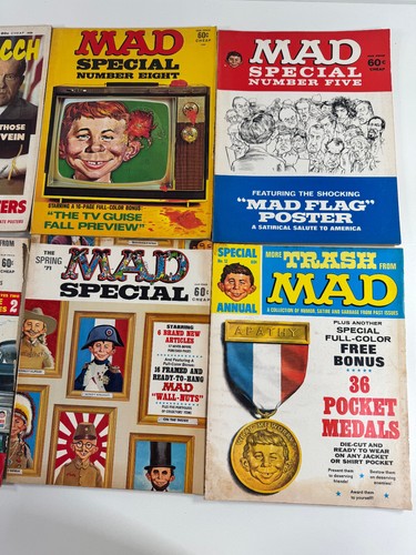 LOT (x31) 60s 70s MAD Magazine Nixon TV humor parody Al Jafee SPECIALS - Picture 9 of 10
