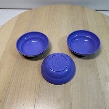 Tupperware Purple 3" Bowls Vintage Tupper Toys for Kids Play Set of 3
