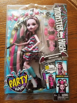 monster high party hair draculaura doll
