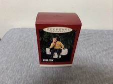 Vintage 1995 Hallmark Star Trek Captain James Kirk Ornament NIB