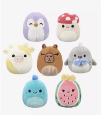 Squishmallow Micromallow Set Of 8 Mystery Squad Complete Bodie Cow Dog Hot Topic