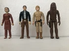 Lot Of (4) Vintage 1980 Star Wars ESB Bespin Han Solo, Leia, Luke & Chewbacca