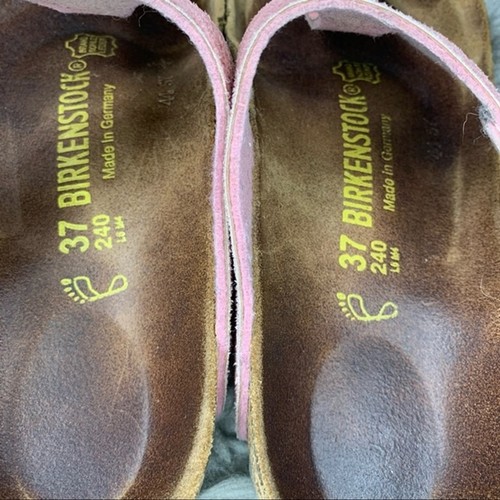 Birkenstock Gizeh Birko-Flor metallic pink sandal women’s shoe size 37 US 6 6.5 - Picture 10 of 13