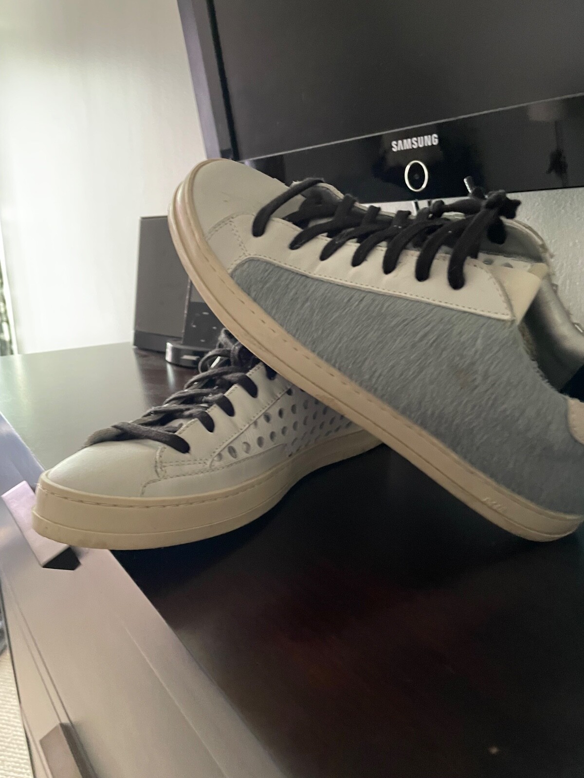 PONY Sneakers P448 40 bianco capelli di cavallo