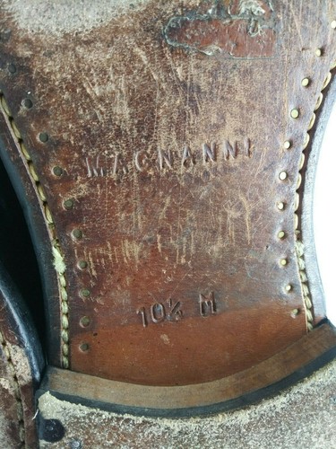 Magnanni schwarz Leder geteilte Schürze Zehe Slipper Penny Halbschuhe Herren 10,5 M Freizeit - Bild 11 von 11