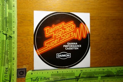Alter Aufkleber HiFi TV Video Gamma Performance Cassetten DAIMON