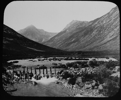 GLEN SANNOX ISLE OF ARRAN C1890 OLD PHOTOGRAPH Magic Lantern Slide SCOTLAND